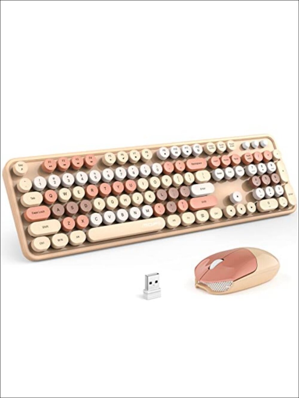 Wireless Keyboard and Mouse Combo Full-Size Ergonomic 2.4GHz